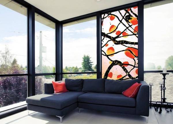 Витраж в частном доме в Мытищах