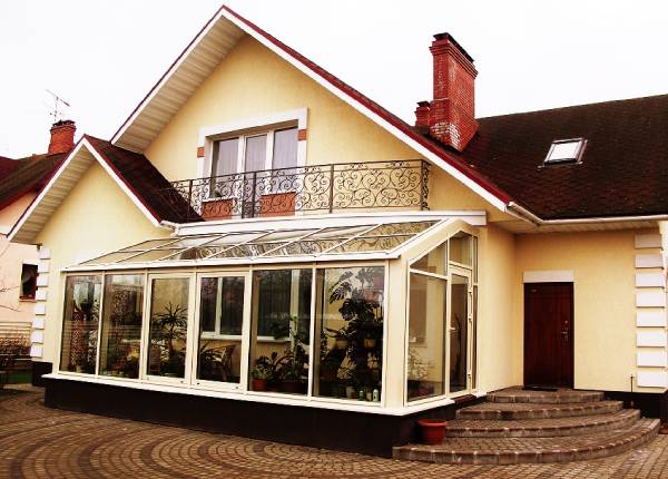 Зимний сад в частном доме в Мытищах