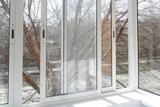 Холодное остекление лоджии 4 кв.м в Мытищах